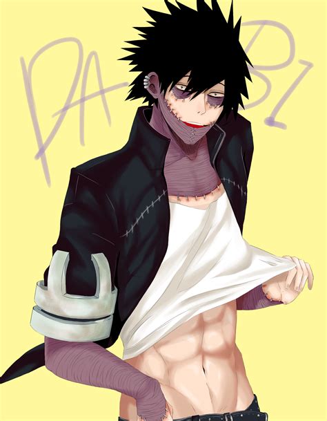 Cute Anime Guys. . Dabi shirtless anime